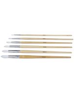 Student Round Synthetic Long Handled Brushes